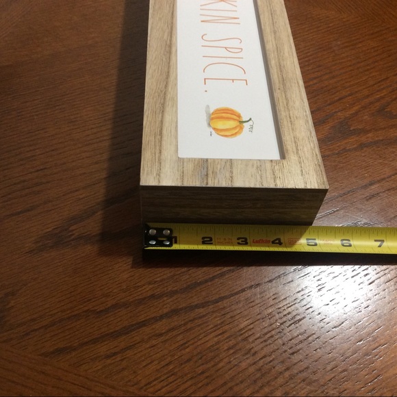Rae Dunn PUMPKIN SPICE Box Sign - Picture 5 of 6